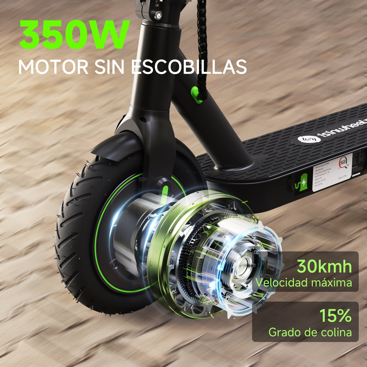 Motor sin escobillas de 350 W