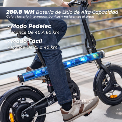 U1 14" Bicicleta Eléctrica Portátil para Adultos Ideal para Desplazamientos o Paseos de Ocio